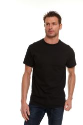6 Wholesale Mens White And Black Cotton Crew Neck T Shirts Size 2xlarge