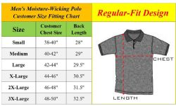 24 Pieces MoisturE-Wicking Tagless Polo Shirt Red Size Med - Mens Polo Shirts