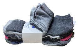 180 Wholesale Yacht & Smith Assorted Pack Of Mens Low Cut Printed Ankle Socks Bulk Buy