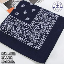 60 Pieces Assorted Cotton Bandana Mixed Prints, Mixed Colors Mix Styles Bulk Bandannas - Hygiene Gear