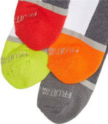 100 Wholesale Boys Fruit Of The Loom Assorted Color Crew Socks Size M 9-2