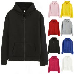 144 Wholesale Gildan Womens Zipper Hoodie Assorted Colors And Sizes.
