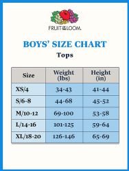 216 Pieces Fruit Of The Loom Boys White Crew Neck Undershirt Assorted Sizes S-xl - Boys T Shirts