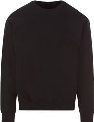 144 Pieces Unisex Fleece Line Cotton Crew Neck Sweat Shirt Black Size xl - Mens Sweat Shirt