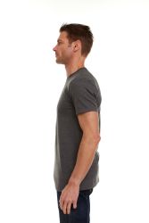 48 Pieces Mens Cotton Short Sleeve T Shirts Charcoal Gray Size XL - Mens T-Shirts