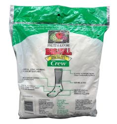 900 Pairs of Mens Fruit Of The Loom Crew Socks White Size 13-15 King Size