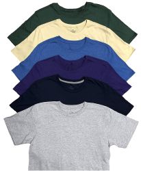 Men's Cotton Short Sleeve T-Shirt Size 4X-Large, Assorted Colors