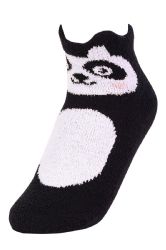 120 Pairs Sofra Cozy Picot Animal Anklet W/ Grippers 9-11 - Girls Ankle Sock