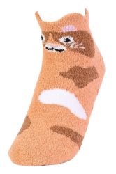 120 Pairs Sofra Cozy Picot Animal Anklet W/ Grippers 9-11 - Girls Ankle Sock