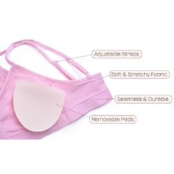 216 Pieces of Sofra Girl's Seamless Training Bra Size L/XL Age 12 to 14