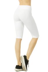 36 Pieces Sofra Ladies Cotton 21 Inch Outseam Shorts W/ High Waistband Size M - Womens Leggings