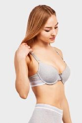 288 Pieces Sofra Ladies Cotton Plain Bra, 3 Hooks & Wide Strap C Cup - Womens Bras And Bra Sets