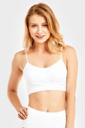 288 Pieces Sofra Ladies Seamless Sports Bra Size Assorted - Womens