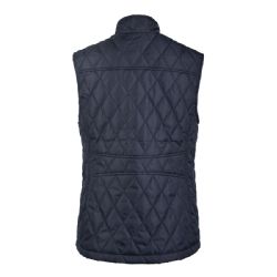 24 Wholesale Sofra Womens Diamond Quilted Puffer Vest Color Navy Size L