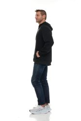 6 Wholesale Unisex Cotton Hoodie Sweatshirt In Black Size Xlarge