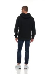 6 Wholesale Unisex Cotton Hoodie Sweatshirt In Black Size 2xlarge