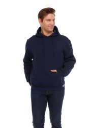 72 Wholesale Unisex Cotton Hoodie Sweatshirt In Navy Size Medium