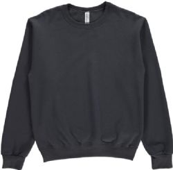 12 Wholesale Unisex Fleece Line Cotton Crew Neck Sweat Shirt Assorted Gray Navy Black Size Small