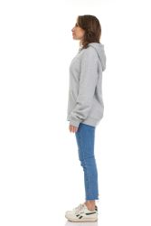 6 Wholesale Women's Cotton Oversized Hoodie Sweat Shirt Gray Size Medium