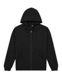 3 Wholesale Womens Cotton Fleece Full Zip Hoodie Black Size 2xlarge