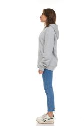 Womens Cotton Over Sized Hoodie Grey Size 2xl