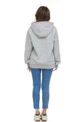 Womens Cotton Over Sized Hoodie Grey Size 2xl