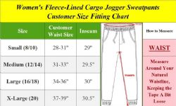 24 Pieces Womens FleecE-Lined LoosE-Fit Cargo Joggers Assorted Sizes Solid Red - Womens Pants