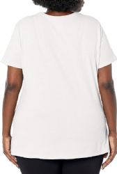 36 Pieces of Womens Oversized Cotton Crew Neck Short Sleeve T-Shirts White, 2X-Large