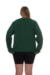 24 Pieces of Womens Plus Size Cotton Long Sleeve Oversized T-Shirts, Casual Fit Tops, Dark Assorted Size Small