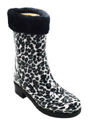 12 Pieces Womens Rain Boots Specially Designed Lightweight Color Black And White Size 6-10 - Women's Boots