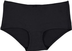 6 Wholesale Yacht And Smith 95% Cotton Women's Underwear In Black, Size Large