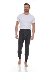 3 Wholesale Yacht And Smith Men's Thermal Pants In Gray Size Xlarge