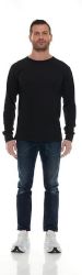 6 Wholesale Yacht And Smith Men's Thermal Long Sleeve Shirt In Black Size Xlarge