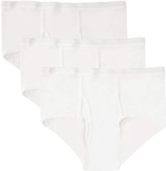 36 Pieces Yacht And Smith Mens Cotton White Brief Size 3x Large - Mens Underwear