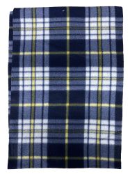 48 Pieces of Yacht & Smith Assorted Plaid Fleece Scarfs - 60"x12" Inches