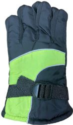 24 Pairs Yacht & Smith Kids Ski Glove, Fleece Lined Water Resistant Bulk Kids Winter Gloves (24 Pack Assorted) - Kids Winter Gloves