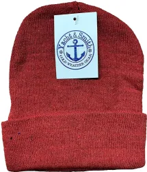 240 Wholesale Yacht & Smith Kids Winter Beanies In Dark Assorted Colors