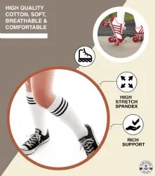 Yacht & Smith Men's Cotton King Size Extra Long Usa Tube SockS- Size 13-16