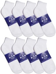 5000 Wholesale Yacht & Smith Men's Cotton White Sport Ankle Socks