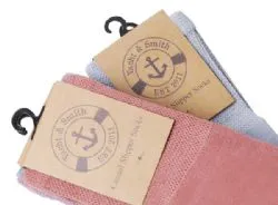 Yacht & Smith Men's Diabetic Cotton Assorted Pastel Colors Non Slip Socks, Size 10-13