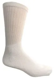 Yacht & Smith Men's White Cotton Tube Socks, Size 10-13
