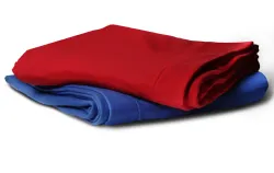 Yacht & Smith Fleece Blankets Solid Red 50x60 Inches