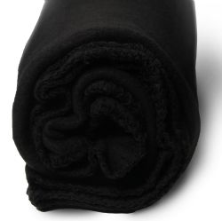 Yacht & Smith Fleece Blankets In Black 50x60 Inches