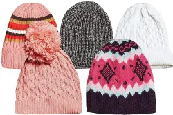 Yacht & Smith Unisex Winter Assorted Colored/print Hats & Black Glove