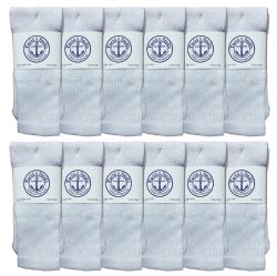 5000 Wholesale Yacht & Smith Women's 26 Inch Cotton Tube Sock Solid White Size 9-11
