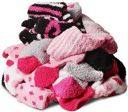 48 Wholesale Women's Breast Cancer Awareness Fuzzy Socks, Assorted Size 9-11
