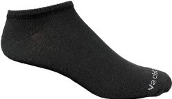 48 Wholesale Yacht & Smith Women's Cotton Black No Show Ankle Socks