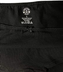 Yacht & Smith Womens Black Underwear, Panties In Bulk, 95% Cotton - Size xs