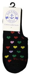 120 Wholesale Yacht & Smith Womens Cotton No Show Loafer Socks With Anti Slip Silicone Strip Assorted Prints