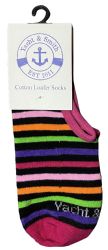 60 Wholesale Yacht & Smith Womens Cotton No Show Loafer Socks With Anti Slip Silicone Strip